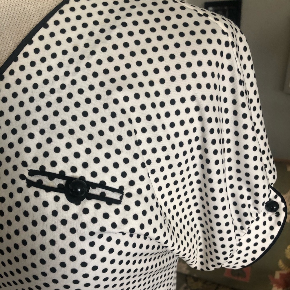SOLD Vintage 1950s Style Dress Polka Dot Rockabilly - Picture 4 of 5